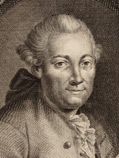Portræt af komponisten Florian Leopold Gassmann 1729-1774, 1780. af Johann Balzer