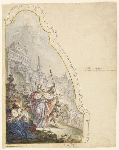Sankt Ignatius forlader Antiokia af Johann Baptist Enderle