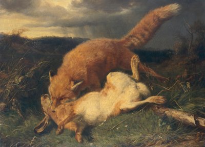 Ræv og Hare af Johann Baptist Hofner