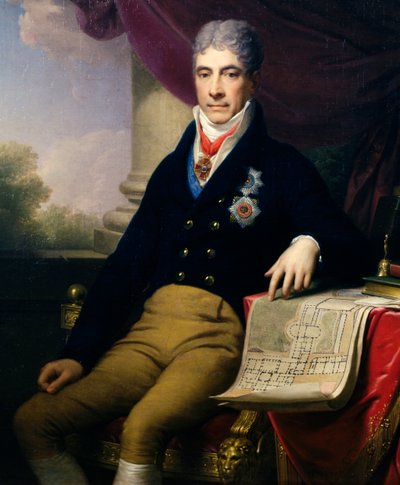 Portræt af Andrey Razumovsky Kirillovich (1752-1836) russisk diplomat, zars ambassadør i Wien; ca. 1810 af Johann Baptist II Lampi