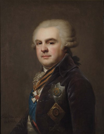 Portræt af grev Alexander Nikolaevich Samoilov 1744-1814, 1796 af Johann Baptist Lampi the Younger