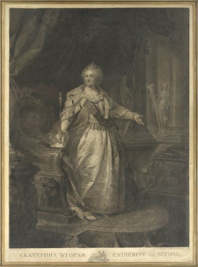 Katarina II af Rusland (1729-1796) af Johann Baptist von Lampi the Elder