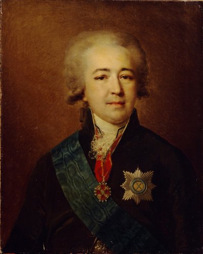 Portræt af Prins Alexander Kurakin 1752-1818 af Johann Baptist von Lampi the Elder