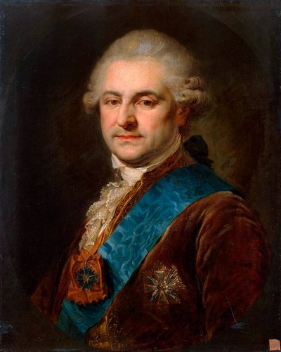 Portræt af Stanislaw II August Poniatowski, anden halvdel af det 18. århundrede. af Johann Baptist von Lampi the Elder