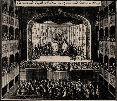 Margrave Theatre i Erlangen, 1721 af Johann Baptista Homann