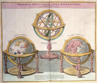 Vignettes of the World from Grosser Atlas, 1725dani af Johann Baptista Homann