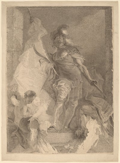 Saint-Florian af Johann Beheim after Franz Anton Maulbertsch