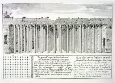 Cisterne under Hippodromen, Konstantinopel, Tyrkiet, fra 