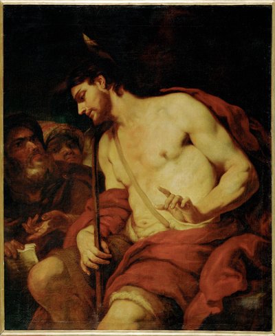 Sankt Johannes Døber (maleri på lærred) af Johann Carl (1632-98) Loth