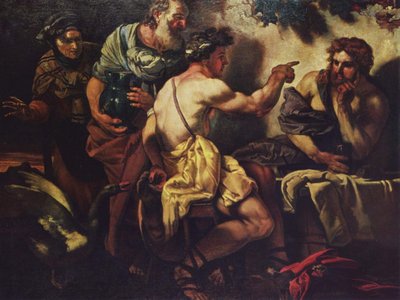 Jupiter og Merkur hos Philemon og Baucis Jupiter og Merkur hos Philemon og Baucis af Johann Carl Loth