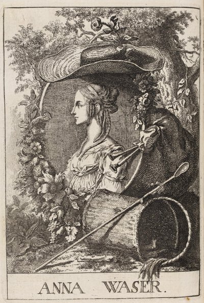 Anna Waser af Füssli, 1757 af Johann Caspar Füssli