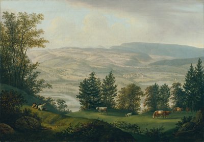 Omgivelserne af Habsburg-ruinerne af Johann Caspar Rahn