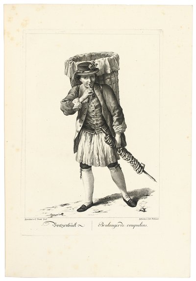 Bager af Craquelins af Johann Christian (after) Brand