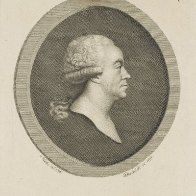 Portræt af komponisten Joseph Schuster 1748-1812, 1811. af Johann Christian Benjamin Gottschick