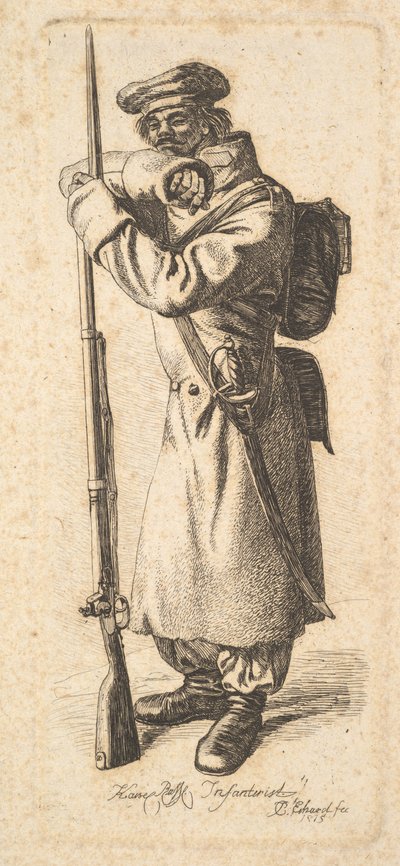 The Russian Infantryman, 1815. dani af Johann Christian Erhard