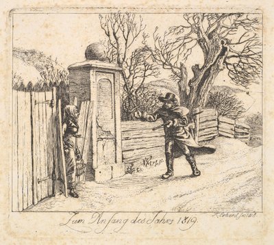 Winter Landscape, 1818. dani af Johann Christian Erhard