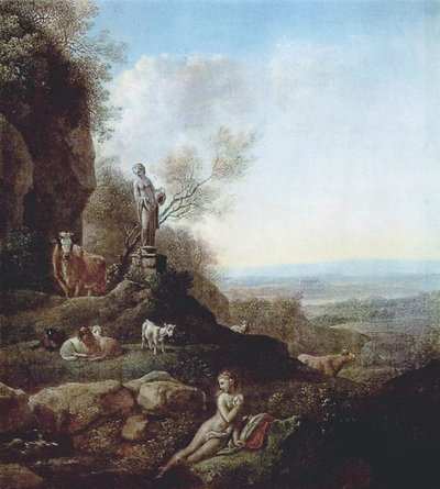 Italiensk landskab af Johann Christian Klengel