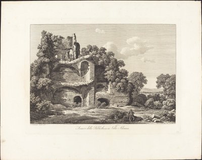 Rester fra Bibliotheca i Villa Adriana af Johann Christian Reinhart
