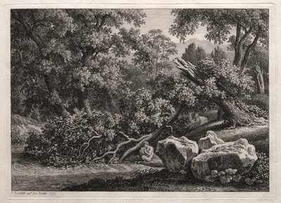 Heroic Landscape: The Satyr Playing the Flute af Johann Christian Reinhart