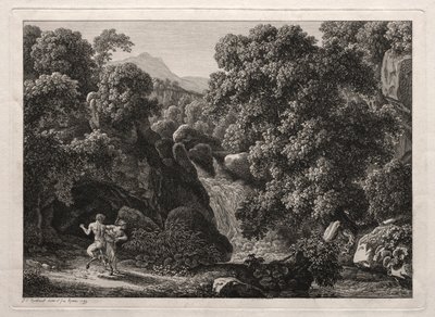 Heroic Landscape: The Satyr and the Nymph, 1799. af Johann Christian Reinhart