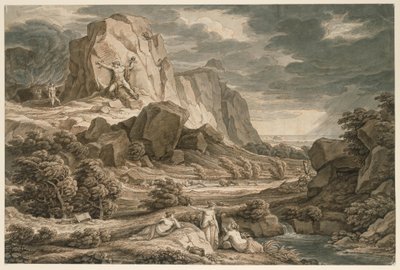 Heroisk landskab med Prometheus af Johann Christian Reinhart