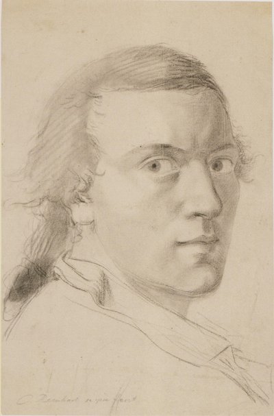 J C Reinhart Selvportræt 1786 af Johann Christian Reinhart
