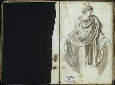 Mand i antik dragt af Johann Christian Reinhart