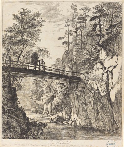 Im Höllenthal (I Höllendalen) af Johann Christoph Erhard
