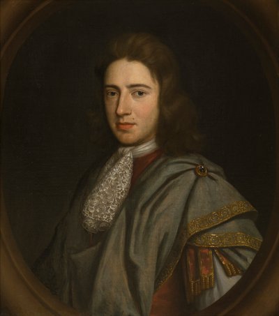Portræt af Sir John Bridgeman, 3. Bart (1667-1747), ca. 1680-1711 (olie på panel) af Johann Closterman