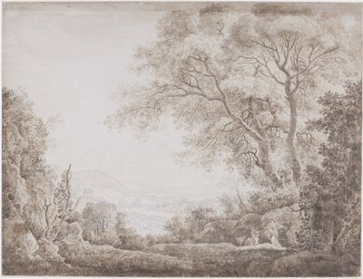italiensk landskab af Johann Conrad Steiner (possibly)