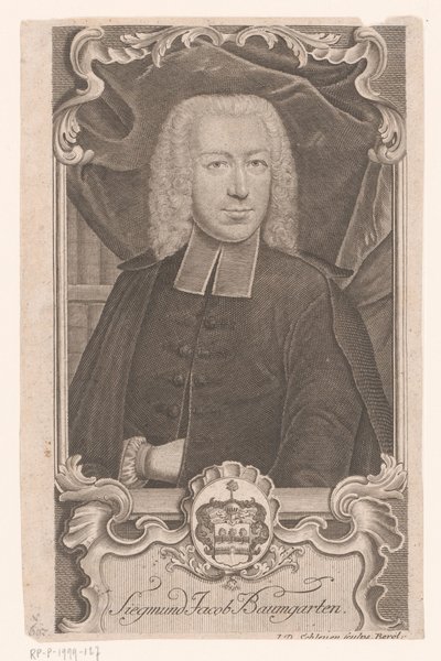 Portræt af Sigmund Jacob Baumgarten af Johann David Schleuen (I)