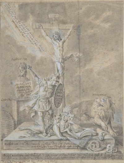 Allegori over kristne dyder, 1746. af Johann Elias Ridinger