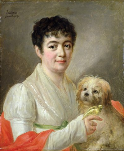 Portræt af en ukendt kvinde, 1809 af Johann Ernst Heinsius