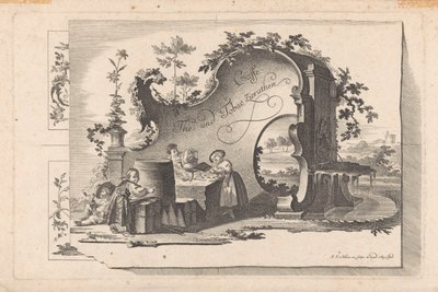 Kaffe- og theehus Cafe The and Tobacco Selection (serietitel på objekt) af Johann Esaias Nilson
