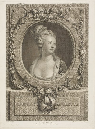 Christiane Henrietta Koch af Johann Friedrich Bause