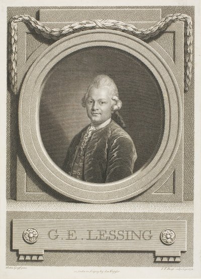 G.E. Lessing af Johann Friedrich Bause