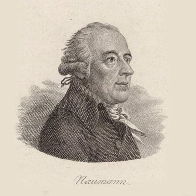 Portræt af komponisten Johann Gottlieb Naumann 1741-1801. af Johann Friedrich Bolt