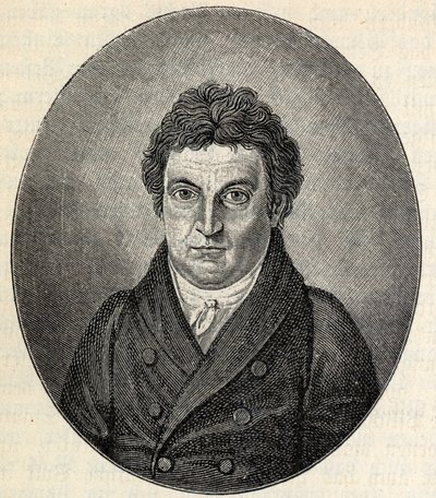 Portræt af Johann Gottlieb Fichte 1762-1814. af Johann Friedrich Jügel