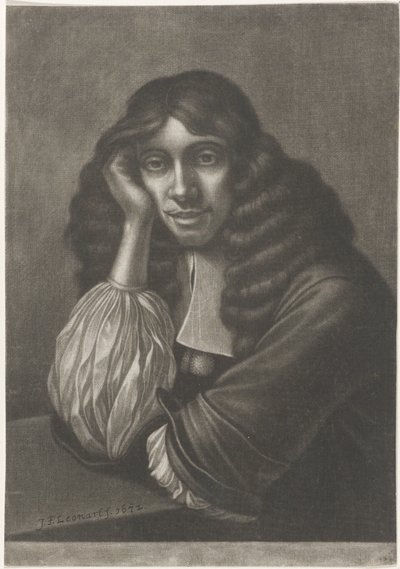 Portræt skov griner brun af Johann Friedrich Leonard