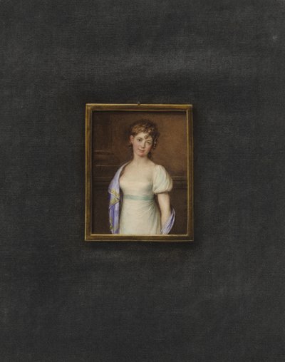 Portræt af en ukendt ung kvinde af Johann Friedrich Leybold