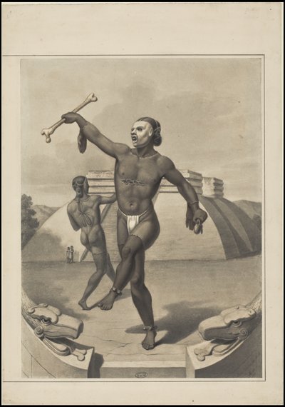 En samling af Waldecks originale kunstværk fra Mesoamerica, boks 10 af 22 af Johann Friedrich Maximilian von Waldeck
