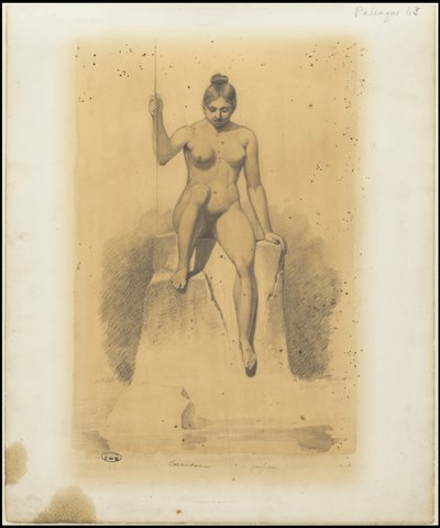 En samling af Waldecks originale kunstværk fra Mesoamerica, boks 1 af 22 af Johann Friedrich Maximilian von Waldeck