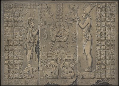 En samling af Waldecks originale kunstværk fra Mesoamerica, boks 20 af 22 af Johann Friedrich Maximilian von Waldeck