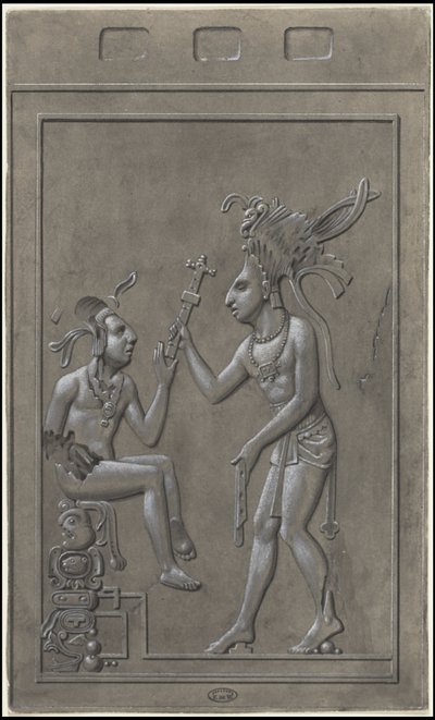 En samling af Waldecks originale kunstværk fra Mesoamerica, boks 2 af 22 af Johann Friedrich Maximilian von Waldeck