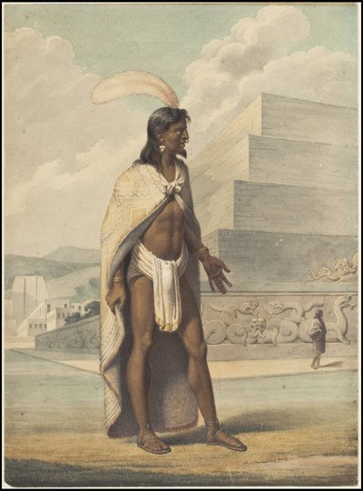 En samling af Waldecks originale kunstværk fra Mesoamerica, boks 3 af 22 af Johann Friedrich Maximilian von Waldeck