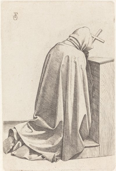 Bedende munk af Johann Friedrich Overbeck