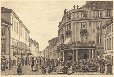 Udsigt over Muhlendamm af Johann Friedrich Stock
