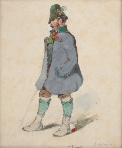 Bonde i Berchtesgadnerdragt af Johann Friedrich Treml