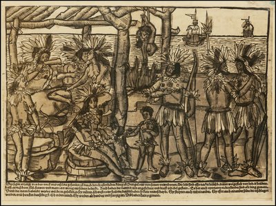 1500-tals illustration af indfødte amerikanere af Johann Froschauer af Johann Froschauer