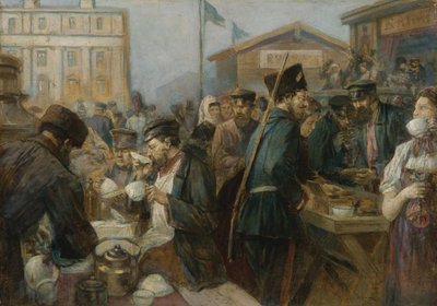 Måltidet i Sankt Petersborg af Johann Georg Christian Urlaub